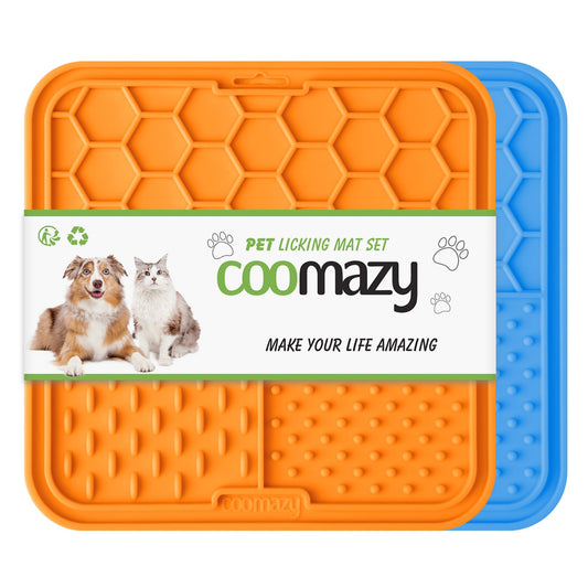 Purrwell Calm Mat | Slow-Feed Lick Mat for Cats (2-Pack)